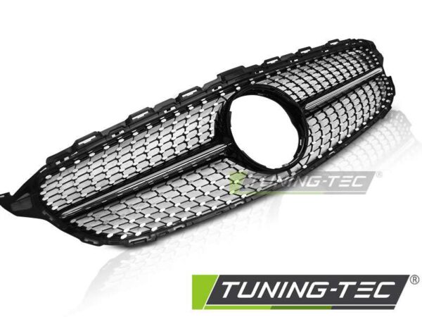 Μάσκα SPORT Γυαλιστερό Μαύρο χρωμίου για MERCEDES W205 14- Mercedes C Class (W205) [2014-2021]