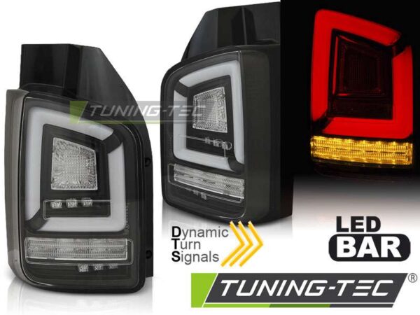 Πίσω φανάρια  led Μαύρο SEQ για VW T6 15-19 TR Volkswagen Transporter T6 [2015-]