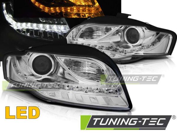 Φανάρια DAYLIGHT χρωμίου για AUDI A4 B7 11.04-03.08 Audi A4 (B7) [2004-2008]