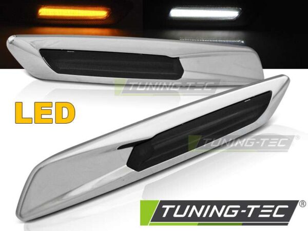 Πλαϊνό φλας SMOKE  SILVER LED  F10 STYLE για BMW E60/ E90/ E92/ E82 BMW 5 (Ε60/E61) [2003-2010]