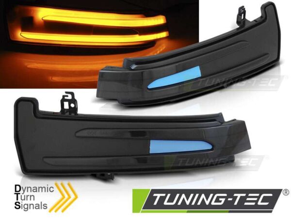 Πλαϊνό φλας IN THE MIRROR SMOKE LED SEQ για  MERCEDES W204 / W212 / W176 / W221 / W166 / X204 Mercedes C Class (W204) [2007-2014]