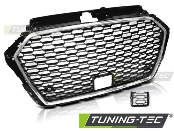 Μάσκα SPORT χρωμίου Μαύρο fit AUDI A3 (8V) 17- Audi A3 (8V) [2013-2020]