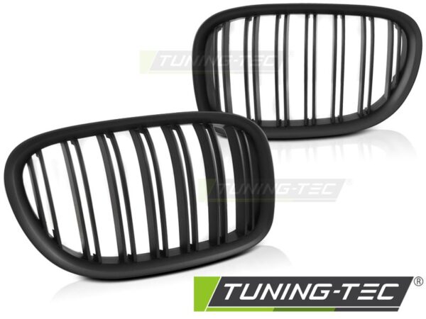 Μάσκα μαύρου χρώματος MATT DOUBLE BAR για BMW F01 09-15 BMW 7 (F01/F02/F03/F04) [2008-2015]