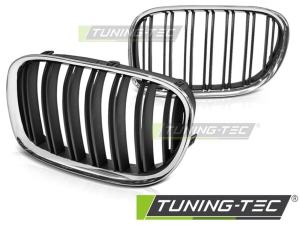 Μάσκα χρωμίου Μαύρο DOUBLE BAR για BMW F01 09-15 BMW 7 (F01/F02/F03/F04) [2008-2015]