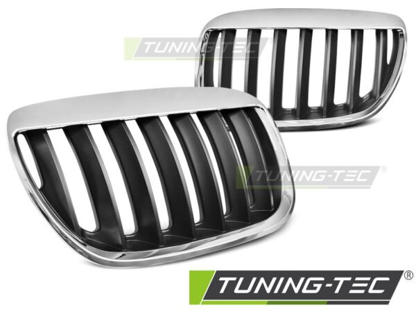 Μάσκα  BROWS χρωμίου Μαύρο για BMW X5 E53 LCI 04-06 BMW X5 (E53) [1999-2006]