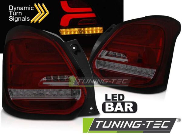 SUZUKI SWIFT VI 17- Κόκκινο SMOKE LED SEQ Suzuki Swift Mk6 [2017-2020]