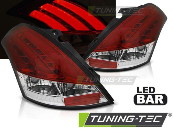 SUZUKI SWIFT V 10-17  Κόκκινο Λευκό LED BAR Suzuki Swift 5 [2010-2017]