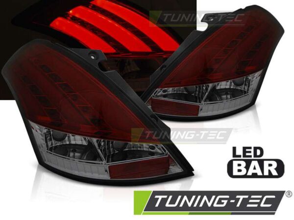 SUZUKI SWIFT V 10-17  Κόκκινο SMOKE LED BAR Suzuki Swift 5 [2010-2017]