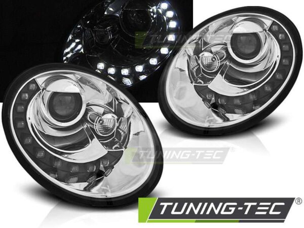 Φανάρια DAYLIGHT χρωμίου για VW NEW BEETLE 06-12 Volkswagen Beetle [1997-2011]