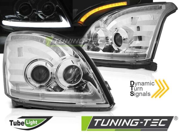 TOYOTA LAND CRUISER 120 03-09 TUBE LIGHT SEQ LED χρωμίου Toyota Land Cruiser 120 [2003-2009]