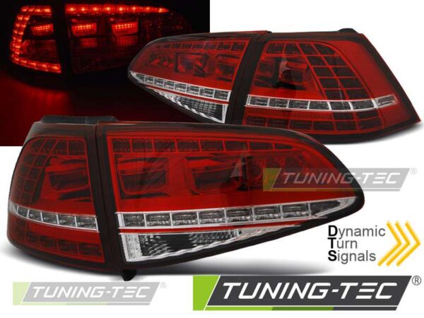 Πίσω φανάρια  led SPORT Κόκκινο Λευκό SEQ για VW GOLF 7 13-17 Volkswagen Golf Mk7 [2013-2018]