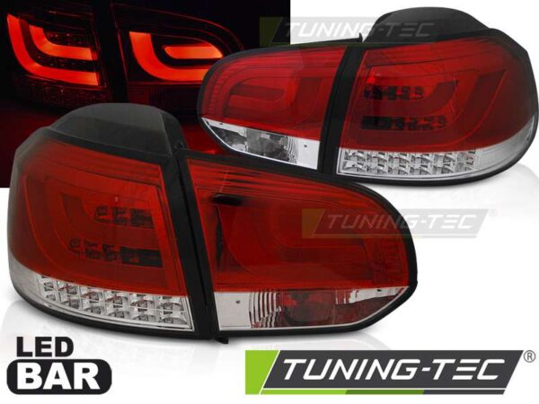 Πίσω φανάρια  led Κόκκινο Λευκό για VW GOLF 6 10.08-12 Volkswagen Golf Mk6 [2008-2013]