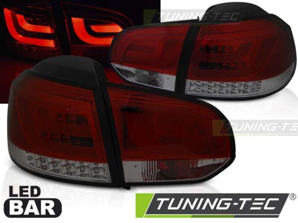 Πίσω φανάρια  led Κόκκινο SMOKE για VW GOLF 6 10.08-12 Volkswagen Golf Mk6 [2008-2013]