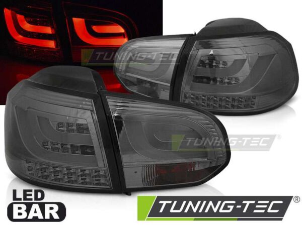 Πίσω φανάρια  led SMOKE για VW GOLF 6 10.08-12 Volkswagen Golf Mk6 [2008-2013]