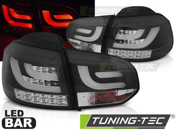 Πίσω φανάρια  led Μαύρο για VW GOLF 6 10.08-12 Volkswagen Golf Mk6 [2008-2013]
