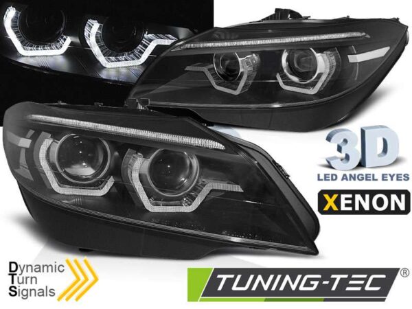 XENON Φανάρια LED DRL Μαύρο SEQ για BMW Z4 E89 09-13 BMW Z4 (E89) [2009-2016]