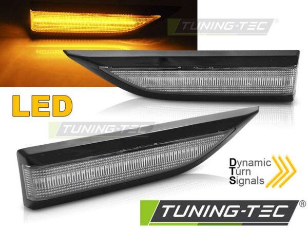 Πλαϊνό φλας Μαύρο Λευκό LED SEQ για VW T6 15-19 Volkswagen Transporter T6 [2015-]