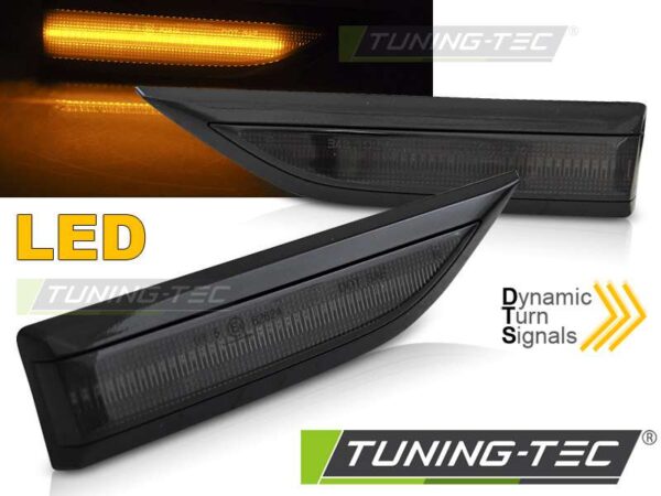 Πλαϊνό φλας Μαύρο SMOKE LED SEQ για VW T6 15-19 Volkswagen Transporter T6 [2015-]