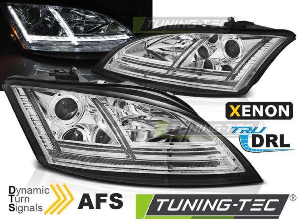 XENON Φανάρια LED DRL χρωμίου SEQ για AUDI TT 06-10 8J με AFS Audi TT (8J) [06-14]