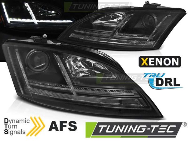 XENON Φανάρια LED DRL Μαύρο SEQ για AUDI TT 06-10 8J με AFS Audi TT (8J) [06-14]