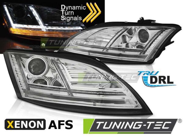 XENON Φανάρια LED DRL χρωμίου SEQ για AUDI TT 10-14 8Jwith AFS Audi TT (8J) [06-14]