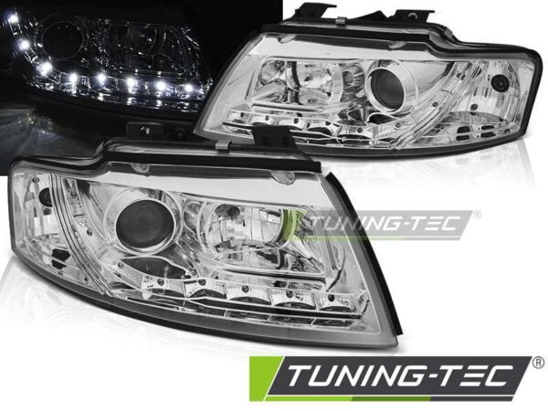 Φανάρια DAYLIGHT χρωμίου για AUDI A4 B6 CABRIO 02-06 Audi A4 (B6) [2001-2004]