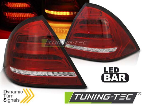 Πίσω φανάρια  led Κόκκινο Λευκό SEQ για MERCEDES W203 SEDAN 00-04 Mercedes C Class (W203) [2000-2006]