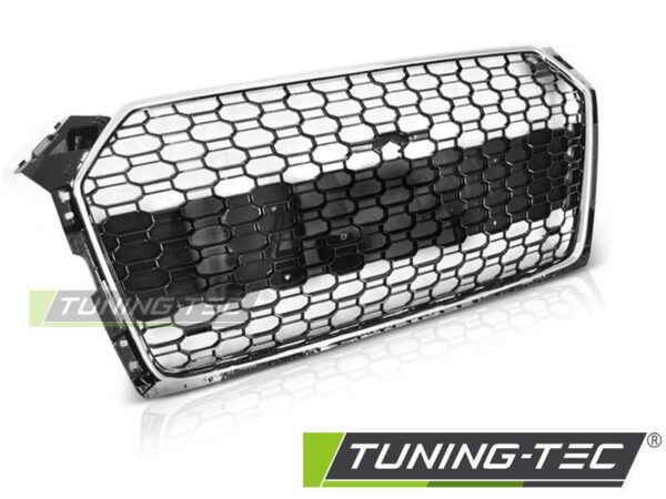 Μάσκα SPORT χρωμίου Γυαλιστερό Μαύρο fit AUDI A5 16-19 Audi A5 (F5) [2016-]