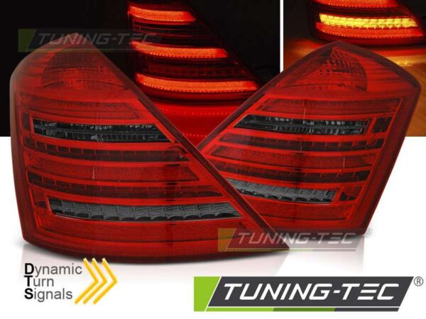 Πίσω φανάρια  led Κόκκινο SMOKE SEQ W222 LOOK για MERCEDES W221 S-KLASA 05-09 Mercedes S Class (W221) [2005-2013]