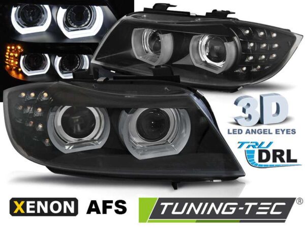 XENON Φανάρια LED DRL Μαύρο AFS για BMW E90/E91 09-11 BMW 3 (E90/E91/E92/E93) [2005-2013]