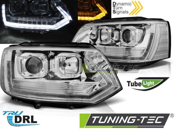 Φανάρια TUBE LIGHT T6 LOOK χρωμίου για VW T5 2010-2015 Volkswagen Transporter T5 [2003-2015]