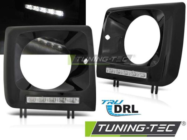 Φανάρια  LED DRL Μαύρο για MERCEDES W461,W463 01-12