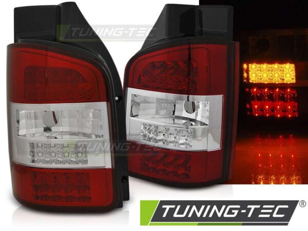 Πίσω φανάρια  led Κόκκινο Λευκό για VW T5 10-15 TRANSPORTER Volkswagen Transporter T5 [2003-2015]