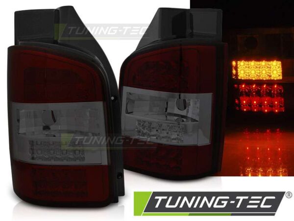 Πίσω φανάρια  led Κόκκινο SMOKE για VW T5 10-15 TRANSPORTER Volkswagen Transporter T5 [2003-2015]