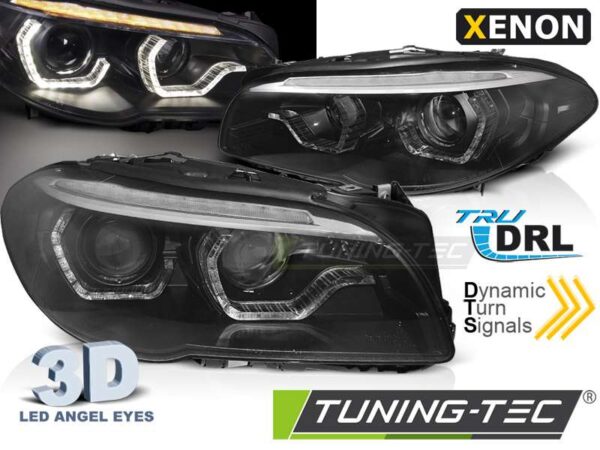 XENON Φανάρια AFS ANGEL EYES LED DRL Μαύρο SEQ για BMW F10/F11 10-13 BMW 5 (F10/F11) [2010-2016]