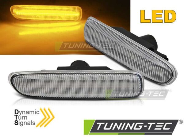 Πλαϊνό φλας χρωμίου LED SEQ για BMW E46 BMW 3 (E46) [1998-2005]