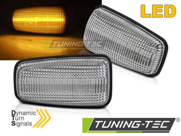 Πλαϊνό φλας LED Λευκό SEQ για CITROEN SAXO BERLINGO XSARA PEUGEOT 406 Citroen Saxo [1999-2003]