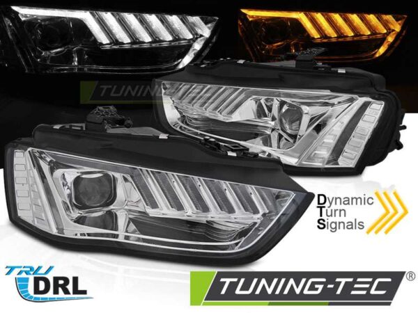 XENON Φανάρια LED χρωμίου SEQ για AUDI A4 B8 12-15 Audi A4 (B8) [2008-2015]