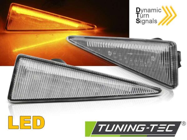 Πλαϊνό φλας Λευκό LED SEQ για RENAULT MEGANE MK2/ SCENIC Renault Megane Mk2 [2002-2008]