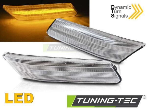 Πλαϊνό φλας Λευκό LED SEQ για PORSCHE 911 997 CARRERA 04-09 /  BOXSTER 987 05-08 Porsche 911 (997) [2005-2012]
