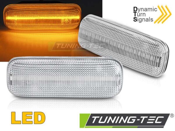 Πλαϊνό φλας Λευκό LED SEQ για MERCEDES ML W163 98-05 Mercedes ML (W163) [1997-2005]