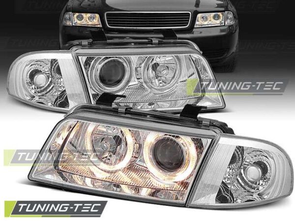 Φανάρια ANGEL EYES χρωμίου για AUDI A4 11.94-12.98 Audi A4 (B5) [1995-2001]